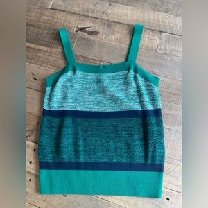 Banana Republic tank. Size: M. Color: Green and blue.